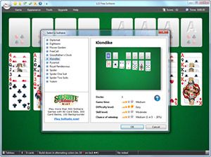 Capture d'ecran du logiciel 123 Free Solitaire 12.1.0.0