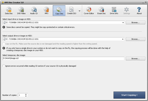 Capture d'ecran du logiciel AVS Disc Creator Free 6.3.4.568 fr