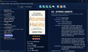 Capture d'ecran du logiciel All My Books 6.1 build 1305