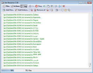 Capture d'ecran du logiciel Ant Renamer Portable 2.13.0 fr