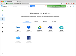 Capture d'ecran du logiciel AnyTrans pour Cloud 1.1.2 fr - Mac