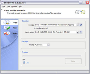 Capture d'ecran du logiciel BlindWrite 7.0.0.0 fr