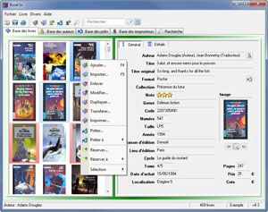 Capture d'ecran du logiciel Book'In 4.3b fr