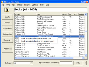 Capture d'ecran du logiciel BookDB 3.0.2.1 fr