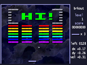 Capture d'ecran du logiciel Brkout 0.1.2