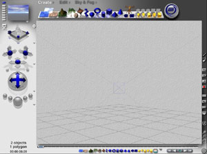 Capture d'ecran du logiciel Bryce Personal Learning Edition 7.1.0.109