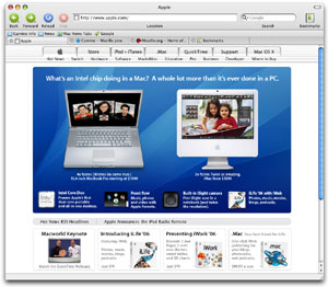 Capture d'ecran du logiciel Camino 2.1.2 fr