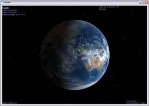 Capture d'ecran du logiciel Celestia Portable 1.6.4 fr