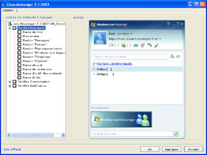 Capture d'ecran du logiciel Clean Messenger 2.7.0178 fr