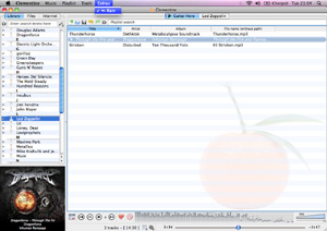 Capture d'ecran du logiciel Clementine 1.3.1 fr - MacOS