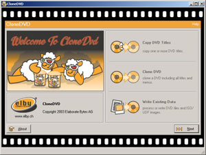 Capture d'ecran du logiciel CloneDVD 2.9.3.8 fr