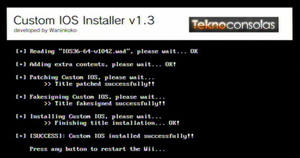 Capture d'ecran du logiciel Custom IOS X Rev 21