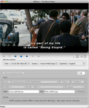 Capture d'ecran du logiciel Dvdx 4.0.1.0a fr - MacOS