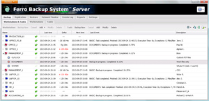 Capture d'ecran du logiciel Ferro Backup System 6.6.2 fr