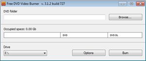 Capture d'ecran du logiciel Free DVD Video Burner 3.2.54.823 fr