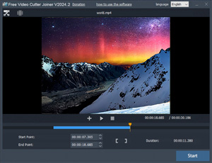 Capture d'ecran du logiciel Free Video Cutter Joiner 2026.1