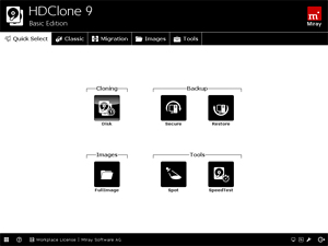 Capture d'ecran du logiciel HDClone X.7 Free Edition Portable 16.0.4 fr