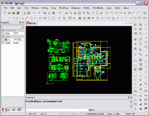 Capture d'ecran du logiciel HyCad 5.35