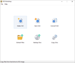 Capture d'ecran du logiciel ISO Workshop 13.7 fr