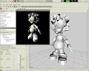 Capture d'ecran du logiciel K-3D 0.8.0.1