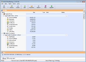 Capture d'ecran du logiciel KLS Mail Backup 5.2.0.0