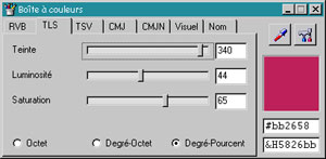 Capture d'ecran du logiciel La boite à couleurs 1.6.15 fr