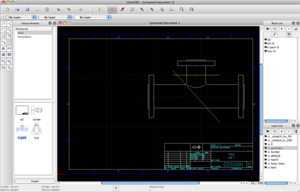 Capture d'ecran du logiciel LibreCAD 2.2.1.3-12 fr - macOS