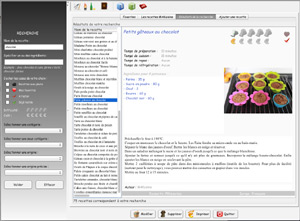 Capture d'ecran du logiciel MAKuisine 1.2.1 fr