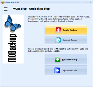 Capture d'ecran du logiciel MOBackup 11.60.212.1179