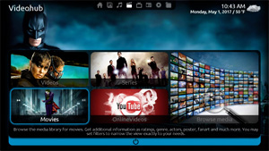 Capture d'écran du logiciel MediaPortal 2.5 fr