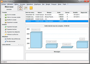 Capture d'ecran du logiciel MyBank 2.0.1 fr