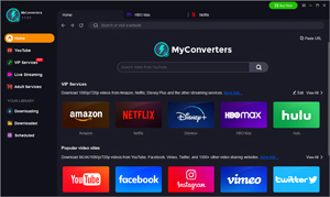 Capture d'ecran du logiciel MyConverters 2.0.1.5