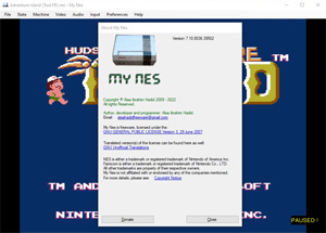 Capture d'ecran du logiciel My Nes 7.13.8233.35023