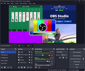 Capture d'ecran du logiciel OBS Studio 32.1.1 fr