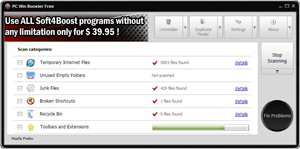 Capture d'ecran du logiciel PC Win Booster Free 12.1.7.339 fr