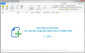 Capture d'ecran du logiciel PDF Compressor 2.7.0.0