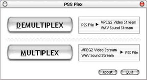 Capture d'ecran du logiciel PSS Plex 1.1.0