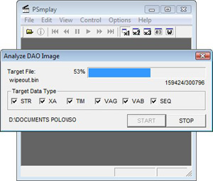 Capture d'ecran du logiciel PSmplay 0.4