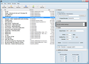 Capture d'ecran du logiciel Pazera Free Audio Extractor Portable 2.11-L3 fr