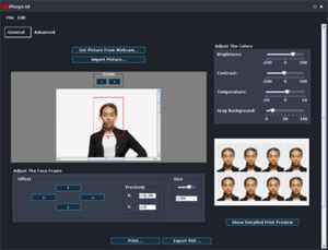 Capture d'ecran du logiciel Phoyo Portable 3.6 Build 816 fr