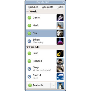 Capture d'ecran du logiciel Pidgin 2.14.14 fr