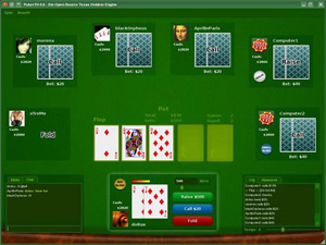 Capture d'ecran du logiciel PokerTH Portable 1.1.2 fr
