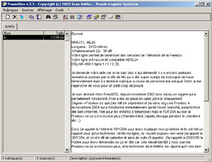 Capture d'ecran du logiciel Power Dev 2.5 fr