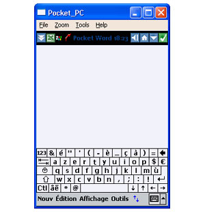Capture d'ecran du logiciel Remote Display 2.03