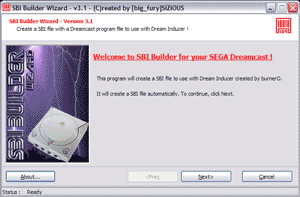 Capture d'écran du logiciel SBI Builder 3.2 fr