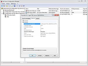 Capture d'ecran du logiciel SQL Server 2014 Express fr