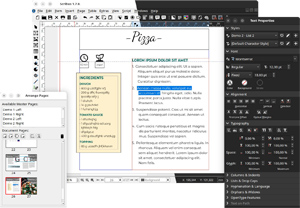 Image Scribus Portable 1.6.6 fr Capture d'ecran du logiciel Scribus Portable 1.6.6 fr