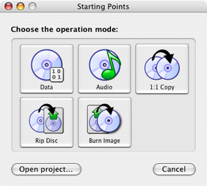 Capture d'ecran du logiciel SimplyBurns rev428 fr
