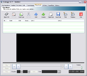Capture d'ecran du logiciel SubMagic 0.71