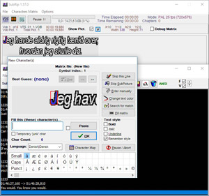 Capture d'écran du logiciel SubRip 1.57.1 fr
